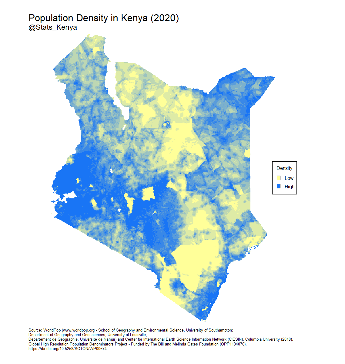 The Population of Kenya 2019